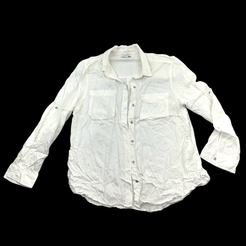 Pure Navy Linen Button Down - image 1